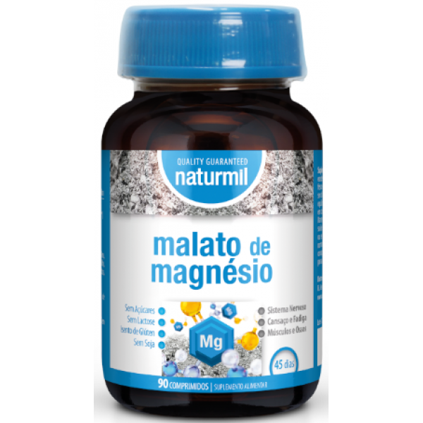 Malato de Magnesio – 90 comprimidos – Naturmil