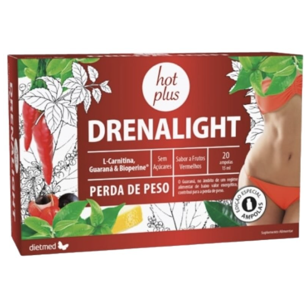 Drenalight Hot Plus - 20 Ampollas
