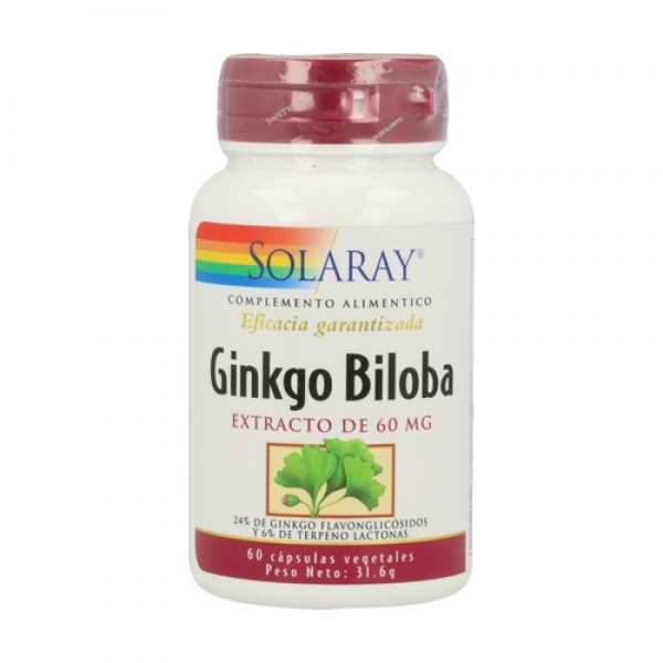 Ginkgo Biloba 60 cápsulas vegetales de 60mg Solaray