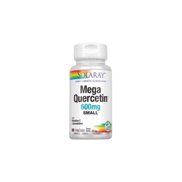 Mega QUERCITIN 600MG. QUERCETINA. 30 CAPSULAS Solaray