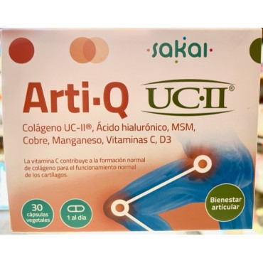 Arti-Q UC-II colageno 30 capsulas vegetales.