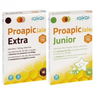 Proapic pack Jalea real Extra+Jalea real Junior, oferta online.