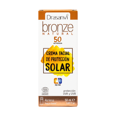 Crema protección solar facial bio SPF50 Bronze Drasanvi